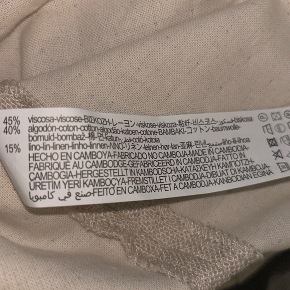 ZARA LINEN RUSTIC SAND CREAM OVERSIZED BLAZER size S - Picture 10 of 10